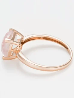 Roségouden ring "Quartz unique" met edelsteen