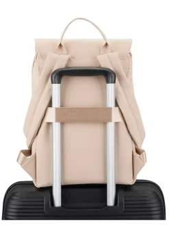 Rugzak beige - (B)26 x (H)39 x (D)15 cm