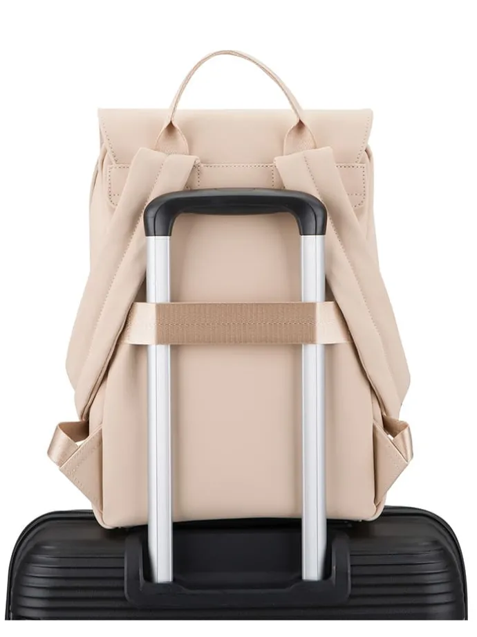 Rugzak beige - (B)26 x (H)39 x (D)15 cm