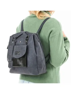 Rugzak grijs - (B)31 x (H)32 x (T)12 cm