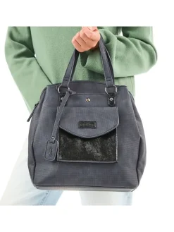 Rugzak grijs - (B)31 x (H)32 x (T)12 cm