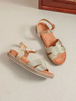 Sandalen goudkleurig