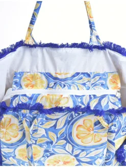 Schoudertas blauw - (B)35 x (H)30 x (D)20 cm