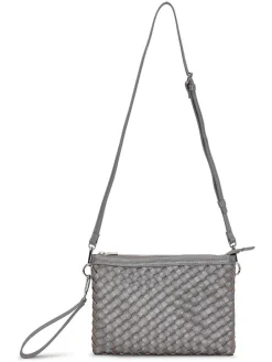 Schoudertas grijs - (B)27 x (H)18 cm