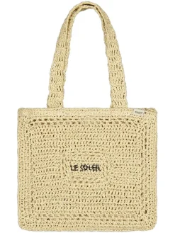 Schoudertas "Mahya" beige - (B)32 x (H)30 x (D)5 cm