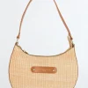 Schoudertas "Nora" lichtbruin/beige - (B)26 x (H)16 x (D)6 cm