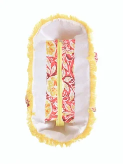 Schoudertas rood/geel - (B)35 x (H)30 x (D)20 cm