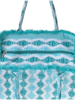 Schoudertas turquoise - (B)35 x (H)30 x (D)20 cm