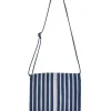 Schoudertas wit/blauw - (B)26 x (H)21 x (D)8 cm