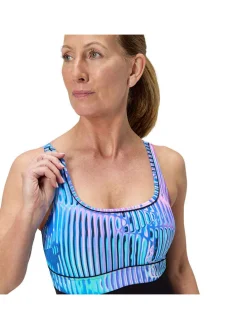 Shape-badpak "Eclipse" zwart/blauw