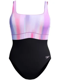 Shape-badpak "Eclipse" zwart/paars
