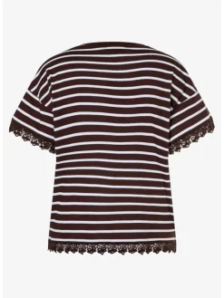 Shirt bruin/crème