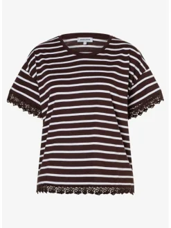 Shirt bruin/crème