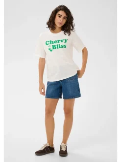 Shirt crème/groen