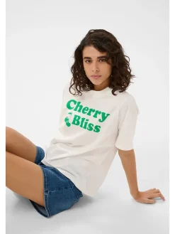 Shirt crème/groen