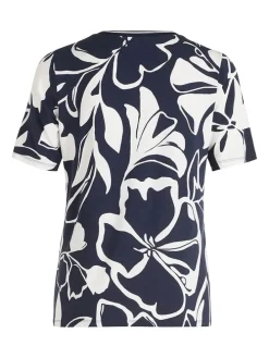 Shirt donkerblauw/wit