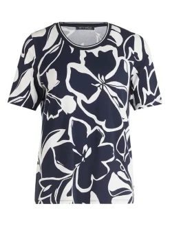 Shirt donkerblauw/wit