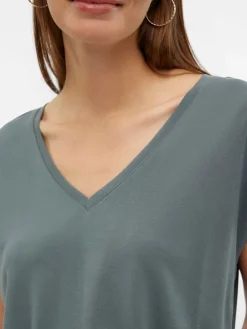 Shirt grijs/groen