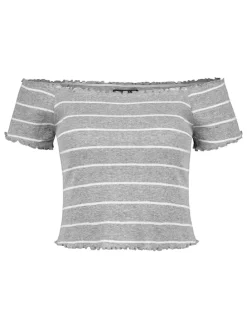 Shirt grijs/wit
