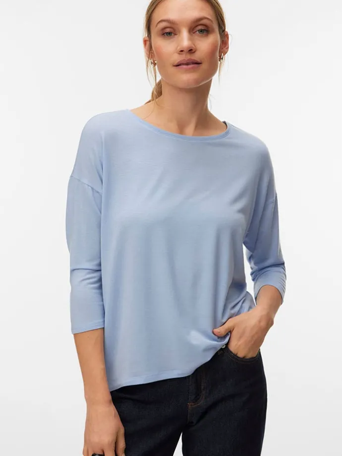 Shirt lichtblauw