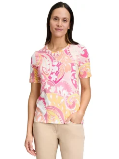 Shirt lichtroze/oranje
