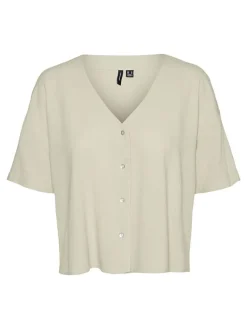 Shirt zandkleurig