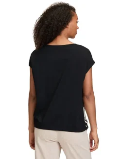 Shirt zwart/crème