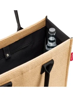 Shopper beige/zwart - (B)42 x (H)35 x (D)17 cm