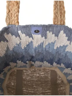 Shopper blauw - (B)40 x (H)31 cm