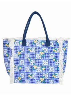 Shopper blauw - (B)50 x (H)33 x (D)20 cm
