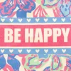 Shopper "Happy Floral" meerkleurig - (B)36 x (H)46 cm