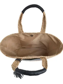Shopper naturel/zwart - (B)45 x (H)25 x (D)15 cm