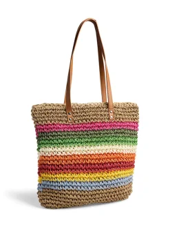 Shopper "Pckiki" meerkleurig - (B)40 x (H)35 x (D)8 cm