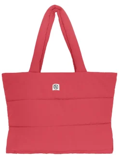 Shopper "Siria Sasja" koraalrood - (B)64 x (H)32 x (D)21 cm