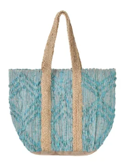 Shopper turquoise - (B)40 x (H)31 cm