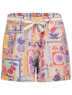 Short meerkleurig