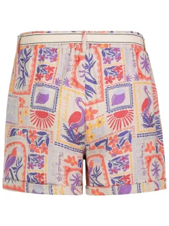 Short meerkleurig