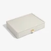 Sieradenkistje "Classic" crème - (B)25 x (H)18 x (D)5,8 cm