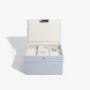 Sieradenkistje paars - (B)18 x (H)12,5 x (D)11,5 cm