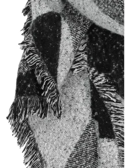 Sjaal antraciet/grijs - (L)240 x (B)70 cm