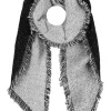 Sjaal antraciet/grijs - (L)240 x (B)70 cm