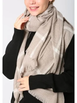 Sjaal beige - (L)180 x (B)70 cm