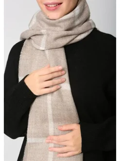 Sjaal beige - (L)180 x (B)70 cm