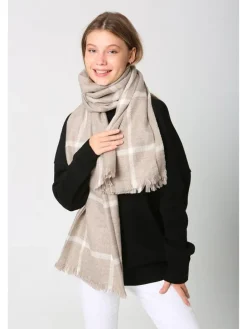 Sjaal beige - (L)180 x (B)70 cm