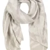 Sjaal beige/wit