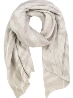 Sjaal beige/wit