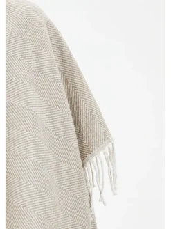Sjaal beige/wit