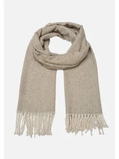 Sjaal beige/wit