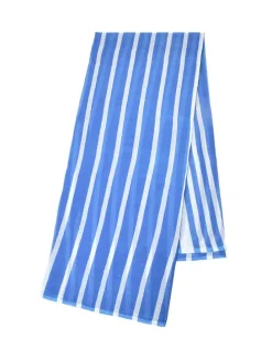 Sjaal blauw/wit - (L)180 x (B)100 cm