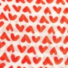 Sjaal "Herzchen Allover" rood/wit - (L)180 x (B)95 cm